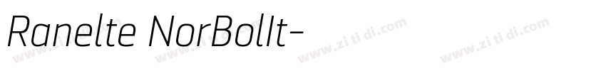 Ranelte NorBolIt字体转换 Ranelte NorBolIt字体转换